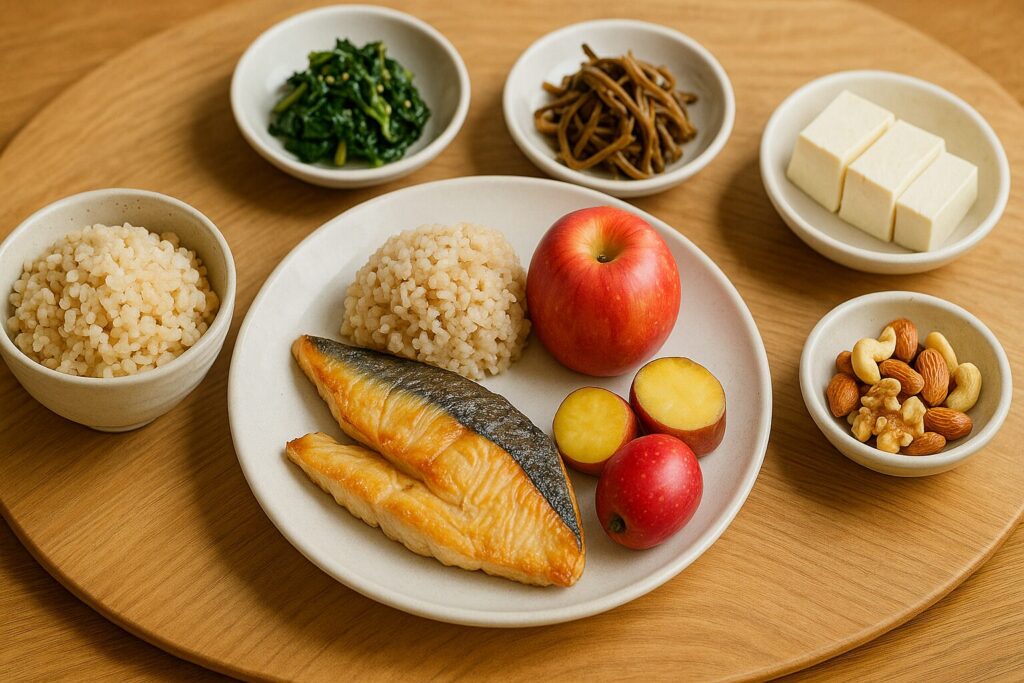 혈당 안정 식단 구성 예시