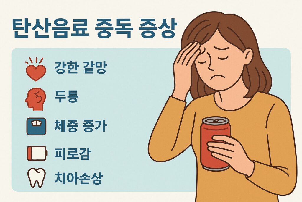 탄산음료를 끊고 두통을 겪는 사람