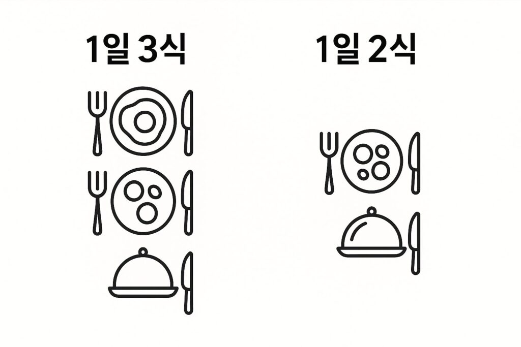 3식 vs 2식 비교 인포그래픽