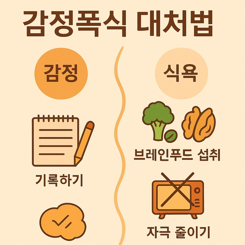 감정폭식 대처 이미지