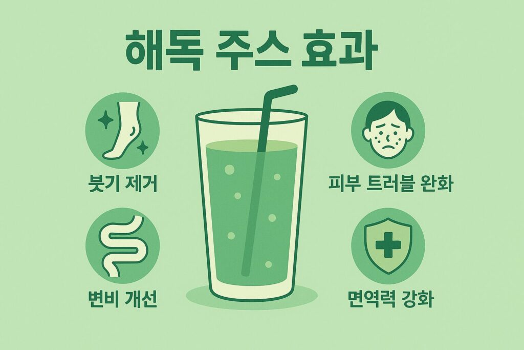  디톡스 주스의 효과 인포그래픽
