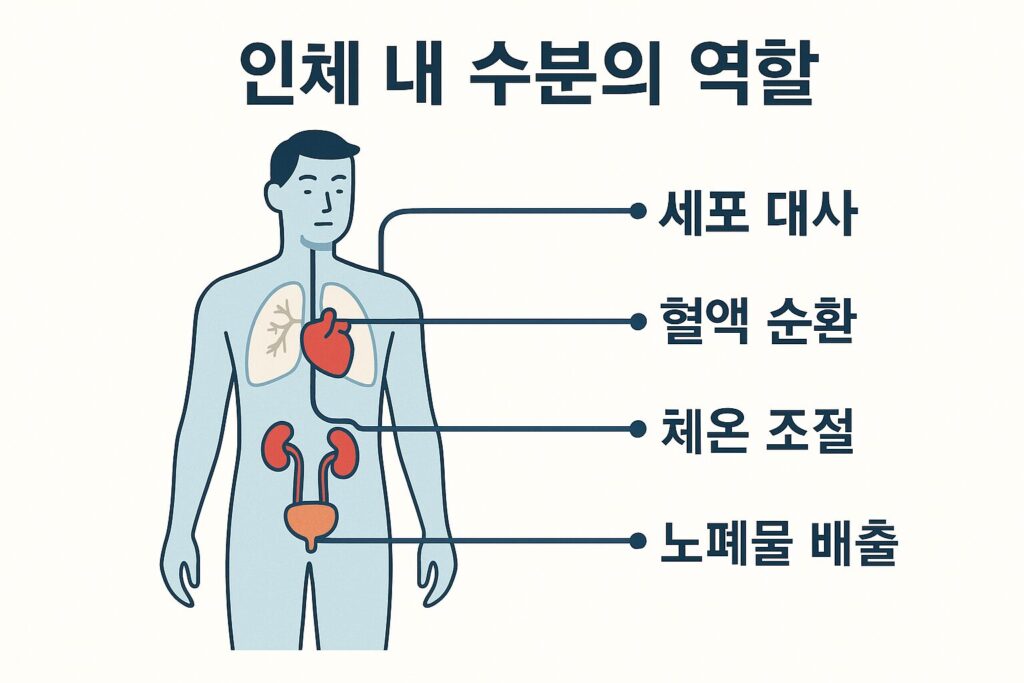 수분이 인체에 미치는 영향 요약