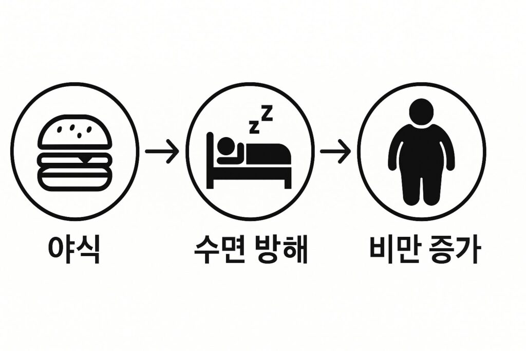 야식이 건강에 미치는 영향