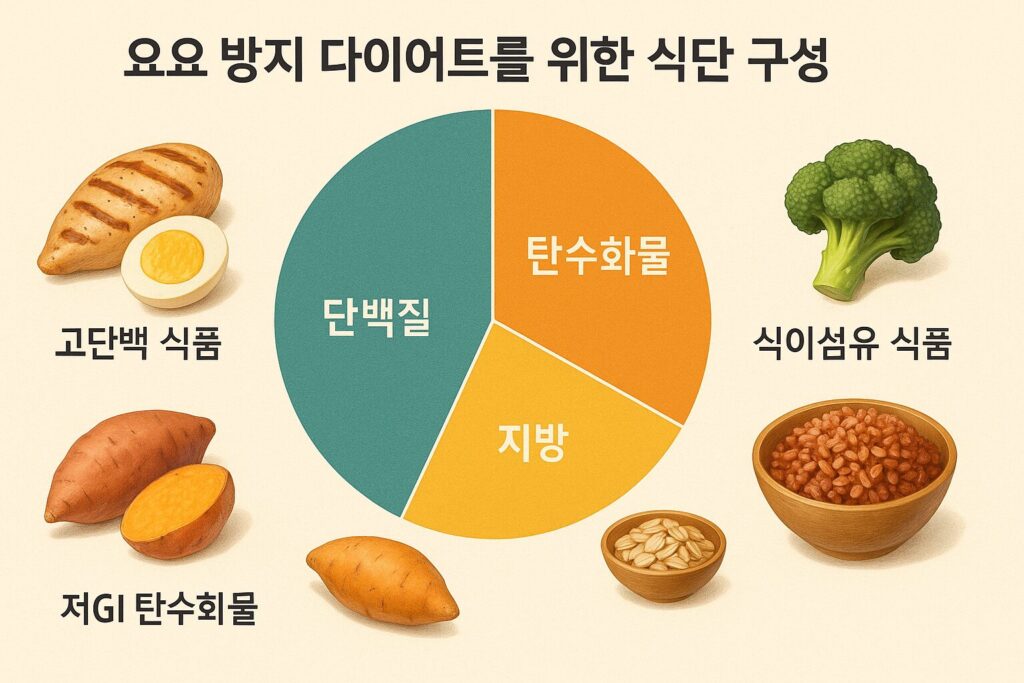 요요 방지 식단 구성 인포그래픽