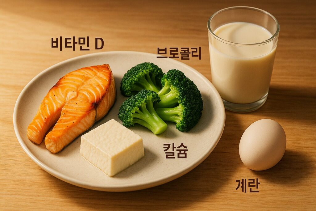 칼슘+비타민D 식단 구성