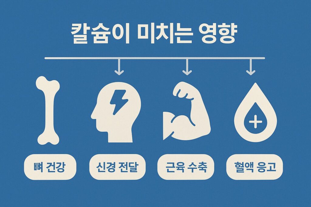 칼슘의 역할 인포그래픽