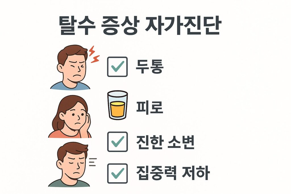 탈수 자가진단 체크리스트