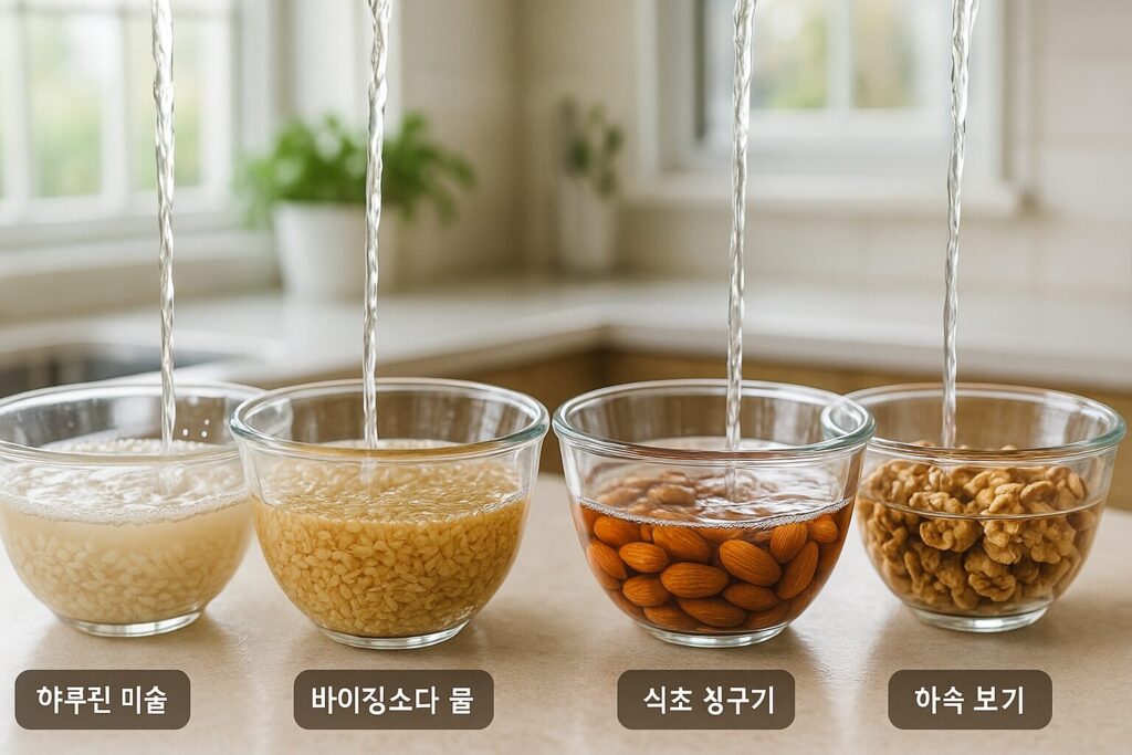 곡류·견과류 세척 사진
