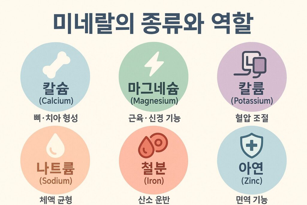 미네랄 개념 인포그래픽