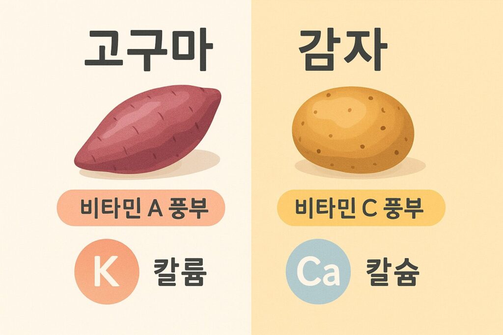 비타민·미네랄 차이 인포그래픽