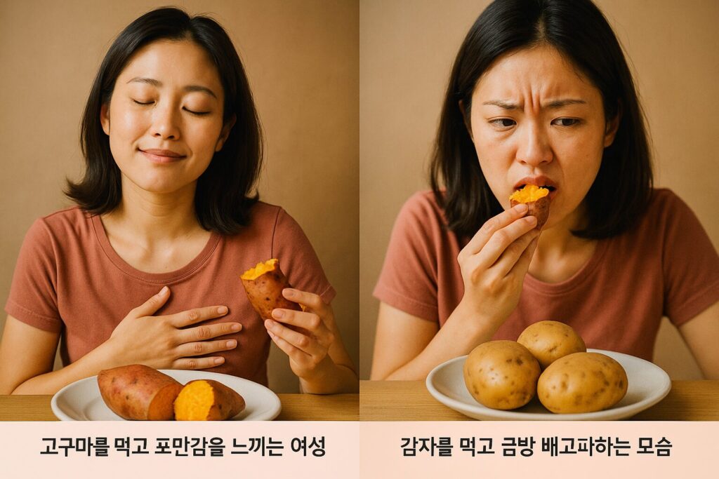 식이섬유·포만감 차이 이미지