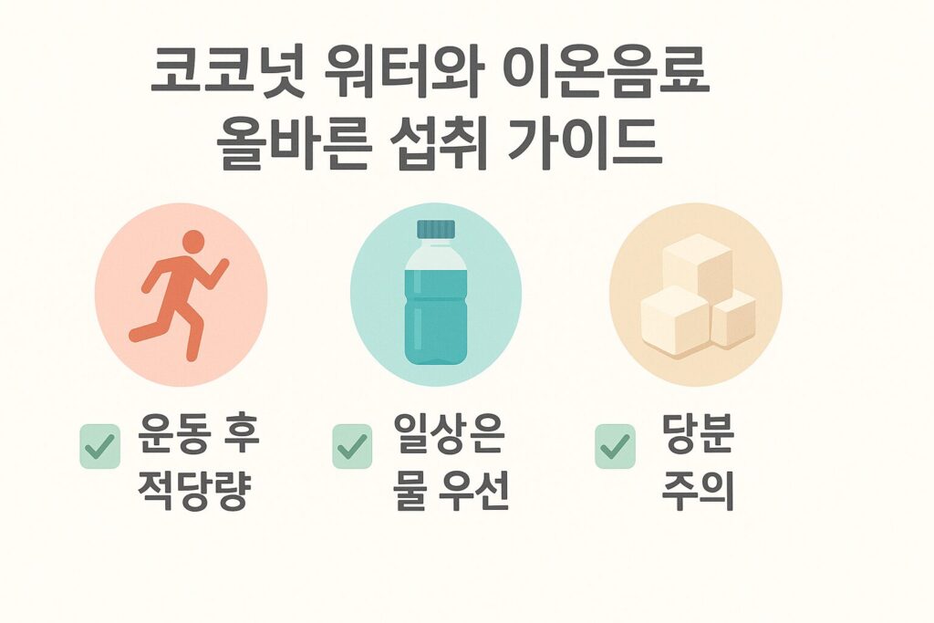 섭취 가이드 인포그래픽