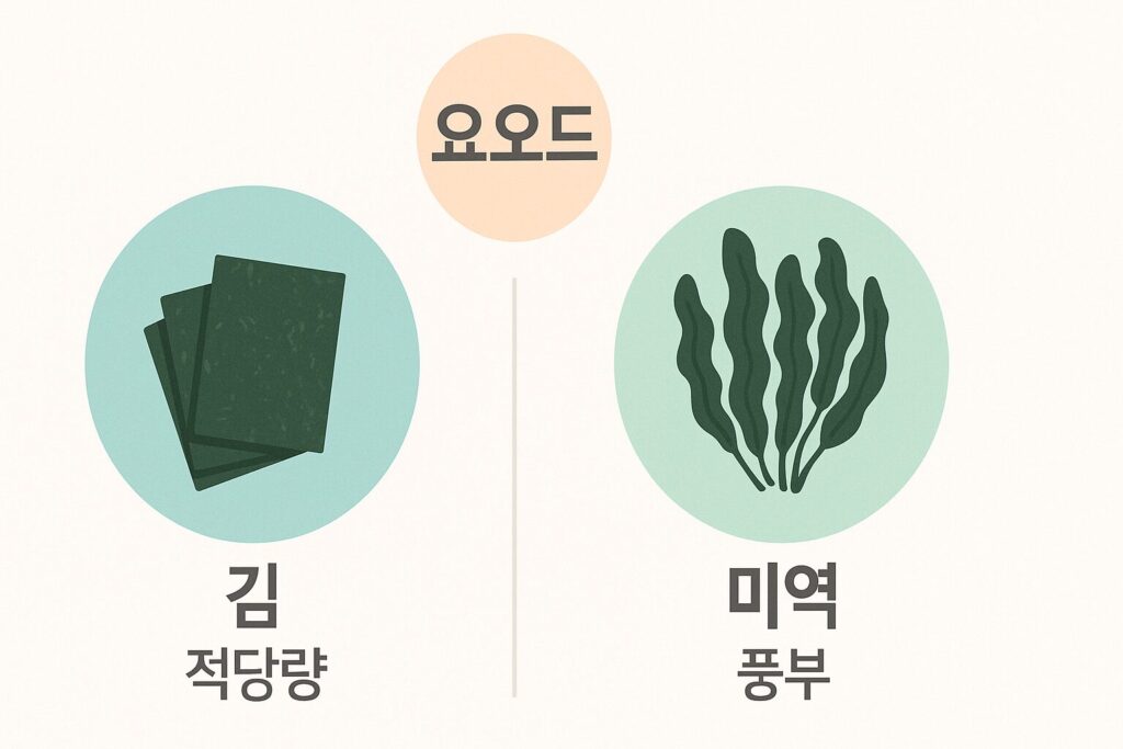 요오드 함량 인포그래픽