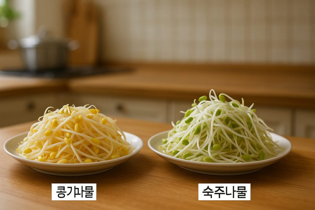 콩나물 vs 숙주